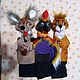 Set of theatrical glove dolls for the theater screen, Puppet show, Voronezh,  Фото №1