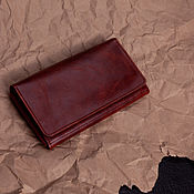 Сумки и аксессуары handmade. Livemaster - original item Wallet female genuine leather. Handmade.