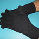Men's gloves.Black knitted gloves. Gloves. Tatiana Boyarova. Online shopping on My Livemaster.  Фото №2
