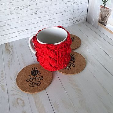 Посуда ручной работы. Ярмарка Мастеров - ручная работа Кружка в свитере. Handmade.
