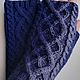 Knitted mitts 101, dark blue, half-wool. Mitts. HOBBIMANIYA (satinik). My Livemaster. Фото №6