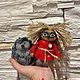 Домовенок Кузя. Войлочная игрушка. Татьяна (Neffelttoys). Интернет-магазин Ярмарка Мастеров.  Фото №2