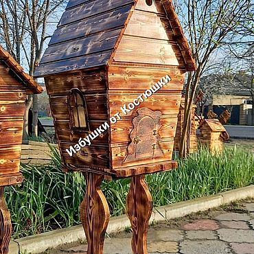 Дача и сад ручной работы. Ярмарка Мастеров - ручная работа Садовый декор.  Избушка на курьих ножках 121см. Handmade.