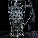 Sea. Beer mug. Wine Glasses. ArtGraving. My Livemaster. Фото №5