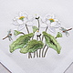 Napkin embroidered `Lotus` `Sulkin house` embroidery workshop
