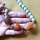 Order Agate and Amazonite Nocturne Beads. Designer jewelry by Anastasia (NASTYAGP). Livemaster. . Beads2 Фото №3