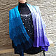 Stole Scarf Cape all season knitted cotton. Wraps. Jewelry and accessories by IRIS. My Livemaster. Фото №6