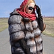 Fur coat black Fox.( Color crystal). Cross. Fur Coats. Zimma. Online shopping on My Livemaster.  Фото №2