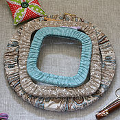 Материалы для творчества handmade. Livemaster - original item Turquoise set of protective covers for embroidery in embroidery frames. Handmade.