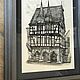 Фахверковый дом  Ратуша ALSFELD. Картины. ARTbotanika. Ярмарка Мастеров.  Фото №6