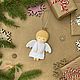 Заказать Елочная игрушка: Ангелочек 2. Мастерская Анны Власовой. Ярмарка Мастеров. . Елочные игрушки Фото №3