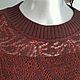 Топ "Черешня" 100% шелк. Топы. Вера / Kirshvery_knit (kirshvery) (kirshvery). Ярмарка Мастеров.  Фото №4