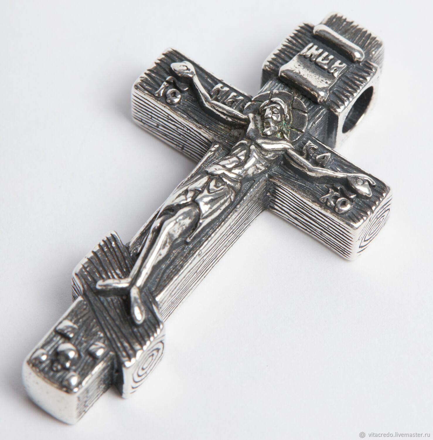 Крестик: Серебряный крест нательный, крест ручной работы в интернет ...