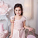 Pale pink children's felted dress. Dresses. Katherine Markina (markinaek). Online shopping on My Livemaster.  Фото №2