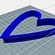 3D файл Сердечко моделирование, печать пластик pla. Шаблоны для печати. 3Dform. Интернет-магазин Ярмарка Мастеров.  Фото №2