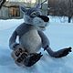 Игрушка интерьерная Волк из мультфильма " Жил был пес.". Мягкие игрушки. Светлана Антропова (maminyruki). Интернет-магазин Ярмарка Мастеров.  Фото №2