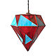 Hanging stained glass geometric lamp Drop. Ceiling and pendant lights. tiffanarium (Tiffanarium). My Livemaster. Фото №5