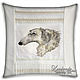 Decorative pillow 'Russian Greyhound'. Pillow. Handmade studio - Anna Aleskovskaya. My Livemaster. Фото №4
