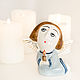 New angel with a candle. Figurines. Porcelain story. Online shopping on My Livemaster.  Фото №2