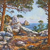 Картины и панно handmade. Livemaster - original item Oil painting Crimean Coast. Handmade.