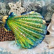 Сувениры и подарки handmade. Livemaster - original item Turquoise seashell. Handmade.