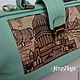 Саквояж кожаный "Осень в Петербурге". Саквояж. Сумки YeraBags (yerabags). Интернет-магазин Ярмарка Мастеров.  Фото №2