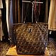 Винтаж: Сумка-тоут Fendi Zucca Canvas с деревянным вырезом FF, Сумки винтажные, Калининград,  Фото №1