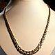 Beautiful knit gold chain necklace 585 pr, Vintage necklace, Moscow,  Фото №1