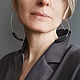 Pendientes largos de lazo de madera. Earrings. TETstudio. Ecostyle.. Online shopping on My Livemaster.  Фото №2