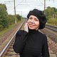 Beret woolen black, Berets, Cherepovets,  Фото №1