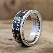 Украшения handmade. Livemaster - original item Ring from a 5-mark silver coin, Germany. Handmade.