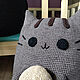 Big Cat Toy Knitted Cat pillow Cat. Stuffed Toys. Вязаные игрушки - Ольга (knitlandiya). Ярмарка Мастеров.  Фото №4