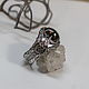Silver ring with black opal 'Svarog'. Ring. Unusual Gemstone Jewelry. Online shopping on My Livemaster.  Фото №2