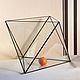 The Floriana Octahedron large. Geometric vase for Floriana. Pots1. Glass Flowers. My Livemaster. Фото №5