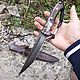 Hunting knife 'Sagittarius-2' steel Damascus, Knives, Chrysostom,  Фото №1