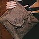 3D Shoulder bag made of genuine suede 'Iguana'. Crossbody bag. newandw. My Livemaster. Фото №5