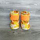 Zapatos para niños: botas de felpa tejidas, unisex, 12 cm en el pie. Footwear for childrens. denatal (denatal). Ярмарка Мастеров.  Фото №4