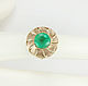 3.10ct Round Colombian Emerald Solitaire Ring 14K. Rings. JR Colombian Emeralds (JRemeralds). My Livemaster. Фото №4