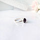 Silver ring with garnet. Rings. Zoloto Master. My Livemaster. Фото №5