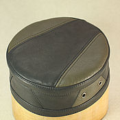 Аксессуары handmade. Livemaster - original item Copy of Leather Kufi hat skullcap Urban Mojo UMH-13. Handmade.
