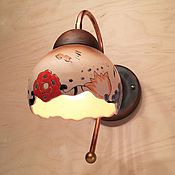 Для дома и интерьера handmade. Livemaster - original item Ceramic lamp on the wall to bathroom set. Handmade.