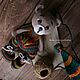 Мишка-хиппи, ручная работа, высота 25 см. Амигуруми куклы и игрушки. Natalya Sholokhova (knitting/вяжу). Ярмарка Мастеров.  Фото №6