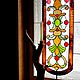 Stained glass for Fireplace. Stained glass. Glass Flowers. My Livemaster. Фото №6