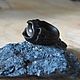 Ring made of ebony with obsidian, Rings, Pskov,  Фото №1