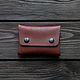Mini wallet made of leather-Red with embossing. Wallets. odalgoods (odalgoods). Online shopping on My Livemaster.  Фото №2
