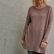 Delicate Pink Sweater Fluffy Sweater High Neck Sweater