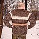 Кардиган мужской «Уссурийск» из собачьей шерсти. Кардиганы. Живая Нитка (MasterPr). Ярмарка Мастеров.  Фото №4