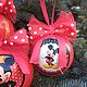 Заказать Елочные шары "Hi, Mickey". Елена Крылова (domsolntza). Ярмарка Мастеров. . Елочные игрушки Фото №3