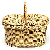 Для дома и интерьера handmade. Livemaster - original item Basket wicker with a large lid. basket of vines. Art.4070. Handmade.