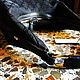 Винтаж: Черная сумка Gucci GG из ткани и кожи. Сделано в Италии. Сумки винтажные. Chic bags. Ярмарка Мастеров.  Фото №5